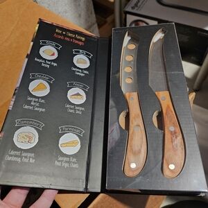 Wood Handle Cheese Knife Set